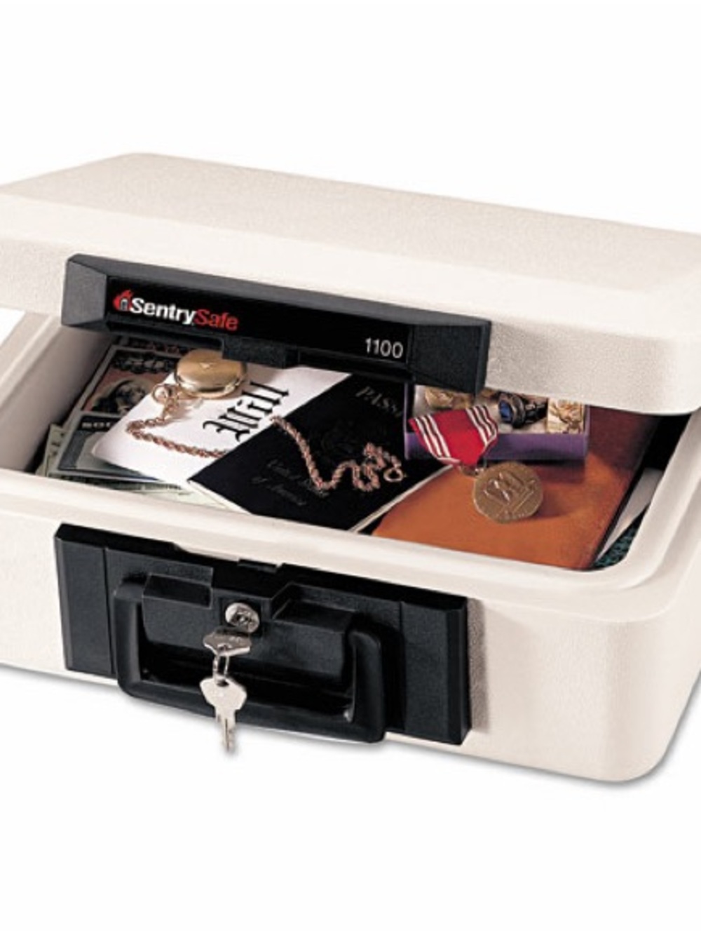 Safe Sentry 1100 Safe Portable Fire-Resistant Home Safe with 2 keys